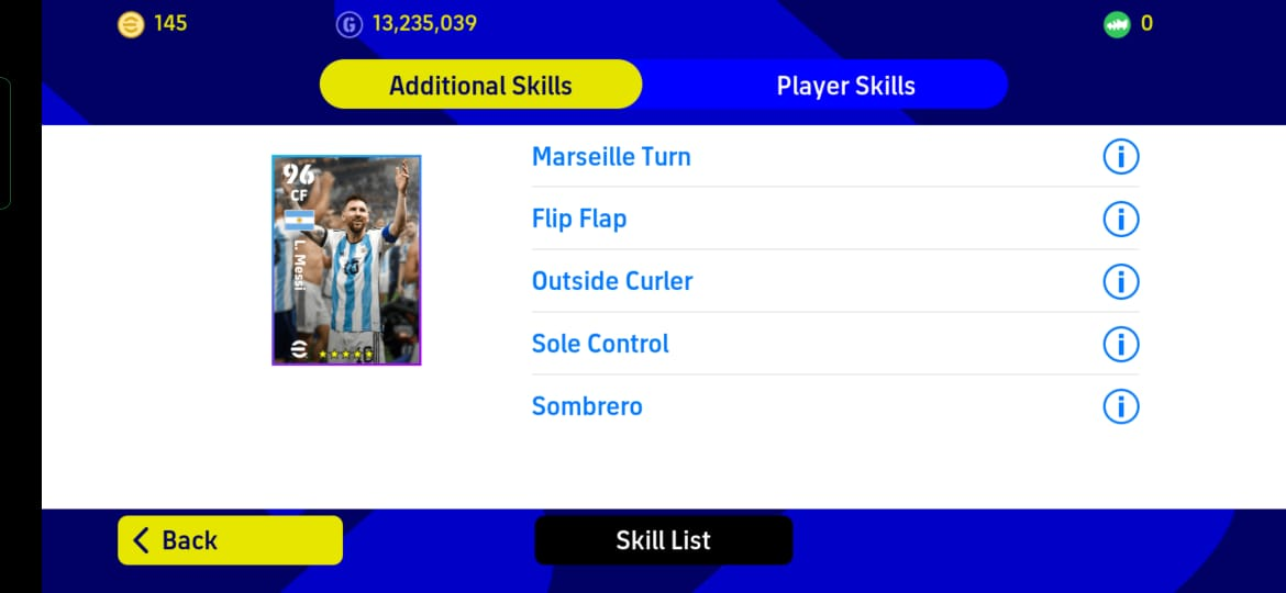 Double Touch Skill In efootball