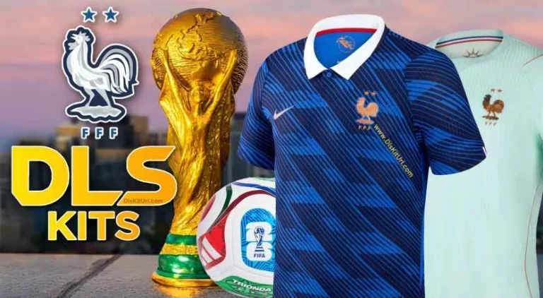 France World Cup DLS 26 Kits and Logo: Home, Away, GK, Training & Fantasy Guide