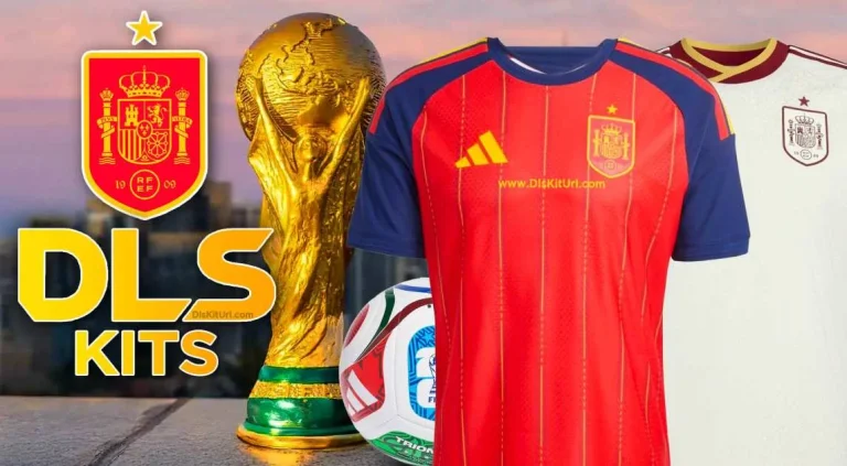 Spain World Cup DLS 26 Kits: Latest Home, Away, Goalkeeper, Logo and Fantasy Kits for Dream League Soccer 2026