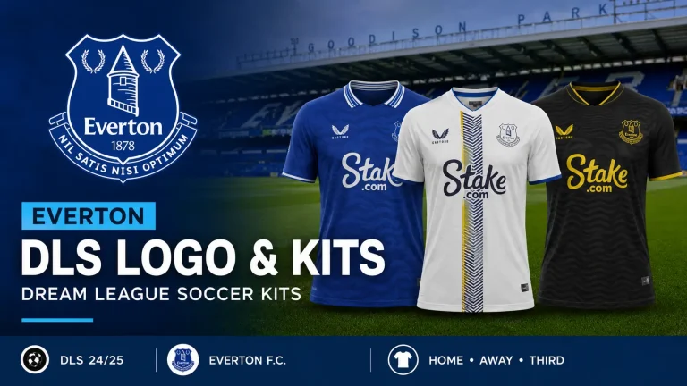 Everton DLS Logo & Kits — Dream League Soccer kits