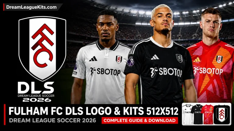 Fulham FC DLS Logo & Kits 512×512 — Dream League Soccer 2026